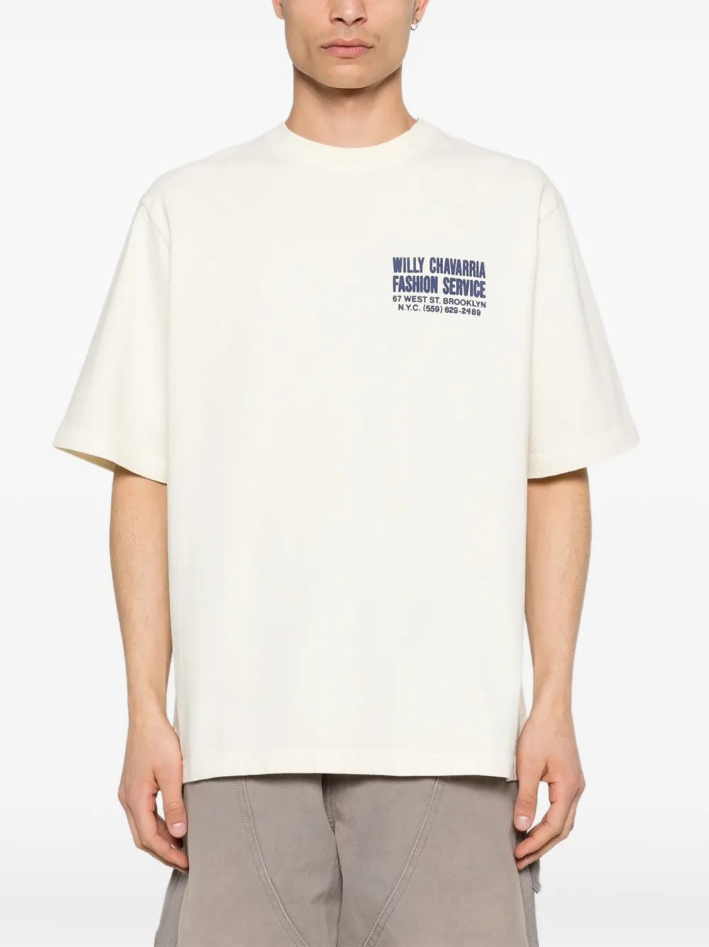 T-SHIRT Ecru Willy Chavarria