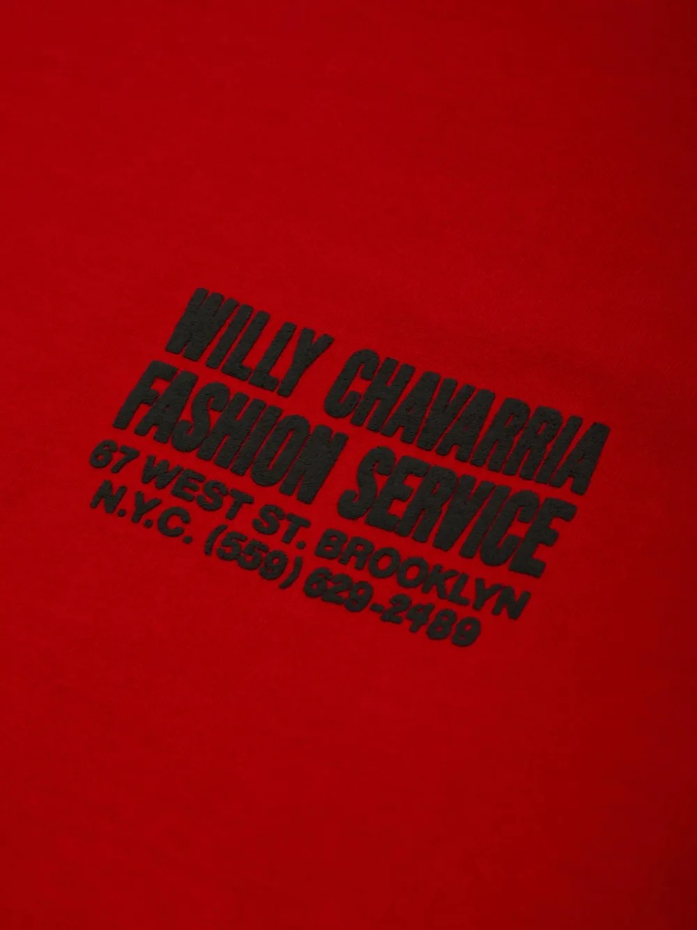 T-SHIRT Rosso Willy Chavarria