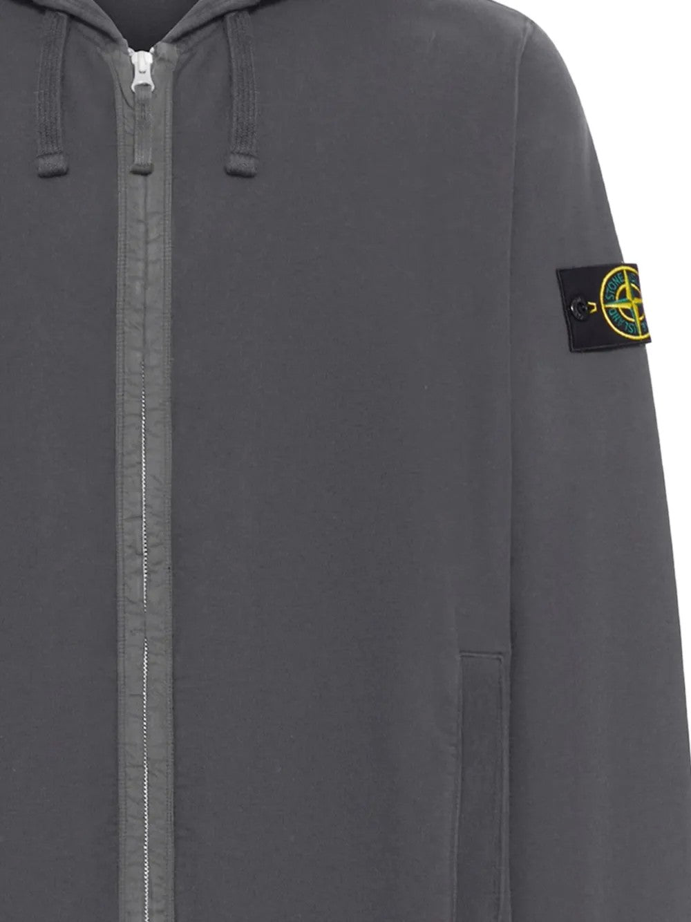 FELPA CAPPUCCIO Grigio Stone Island