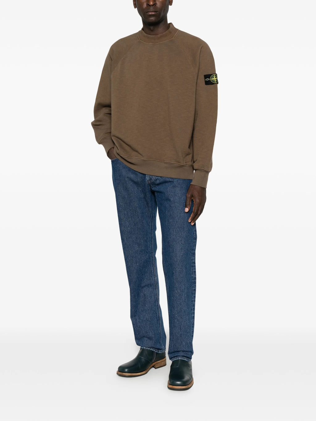 FELPA Marrone Stone Island