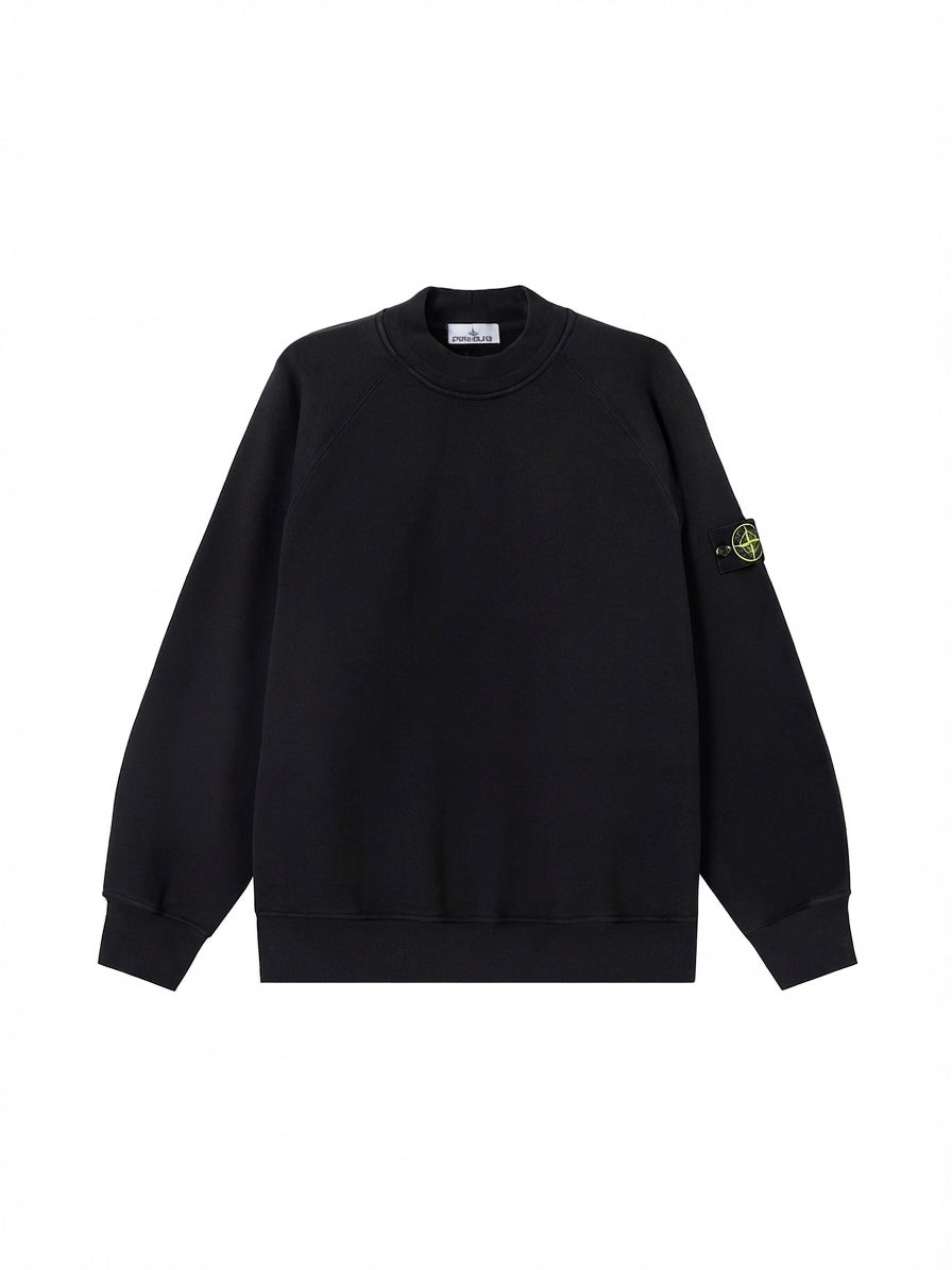 FELPA Nero Stone Island