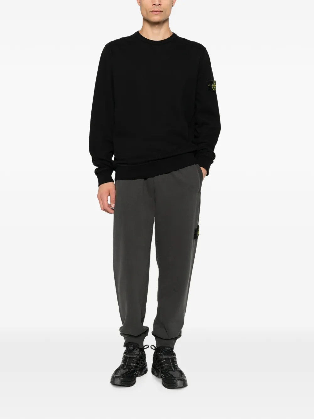 FELPA Nero Stone Island