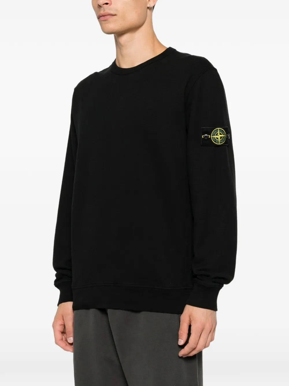 FELPA Nero Stone Island