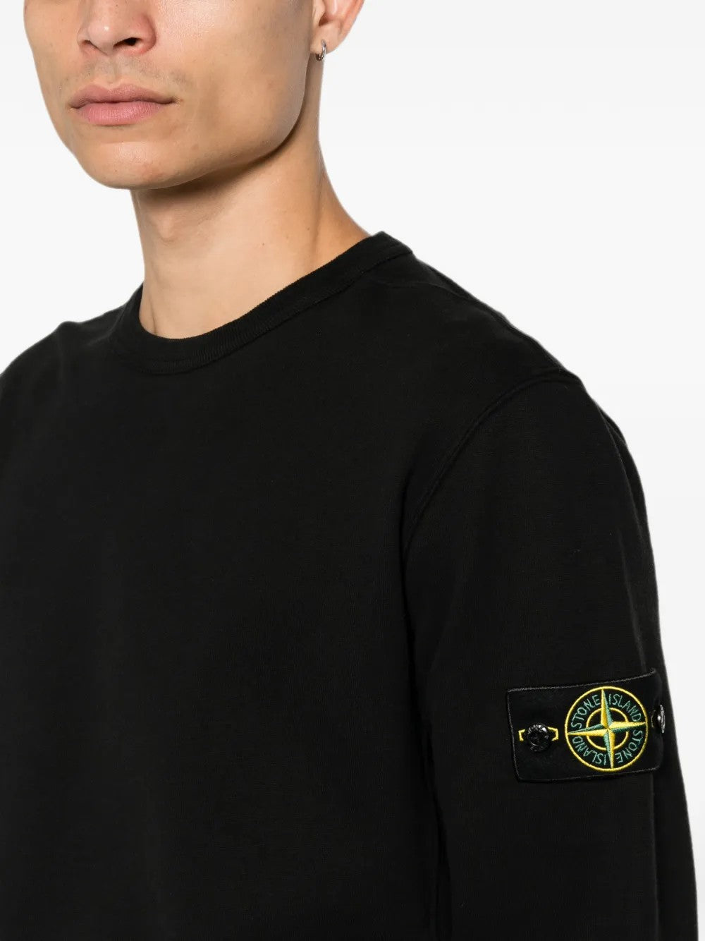 FELPA Nero Stone Island