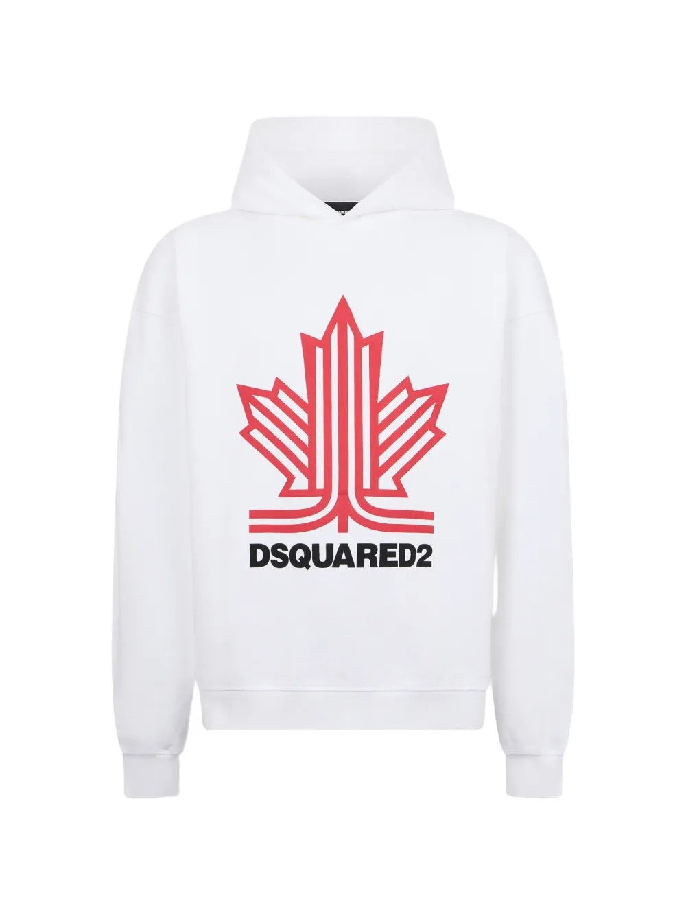 FELPA CAPPUCCIO Bianco Dsquared2