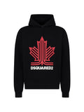 FELPA CAPPUCCIO Nero Dsquared2