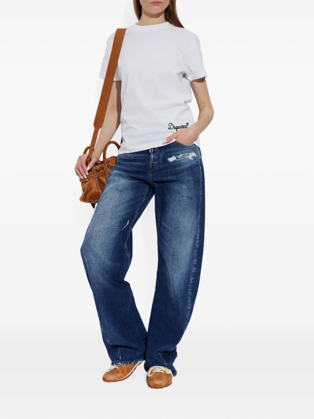 SNEAKER Cognac Dsquared2