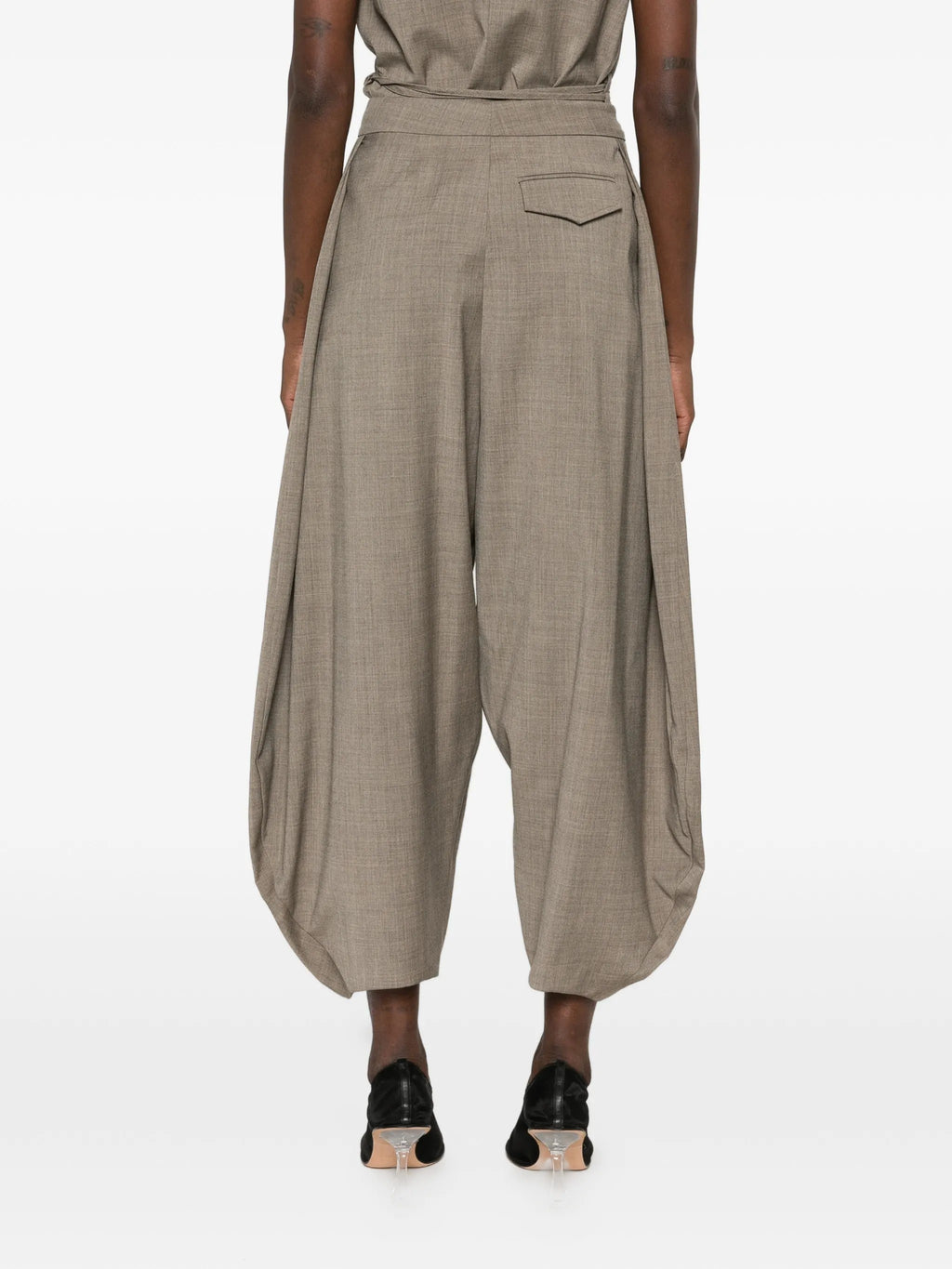 PANTALONE Verde Salvia Su