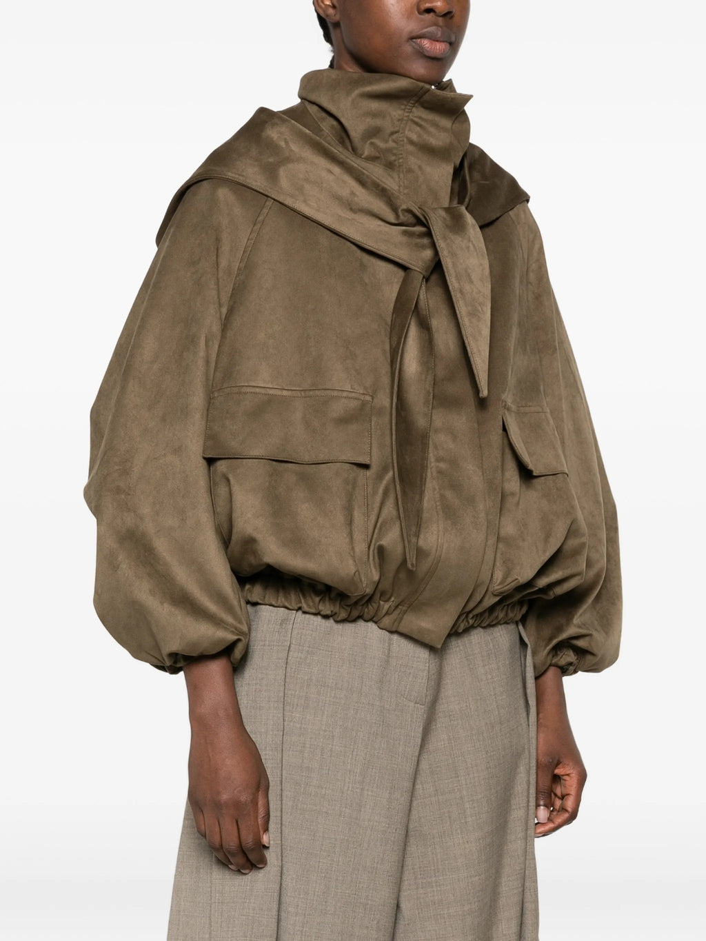 GIACCA Verde Militare Su