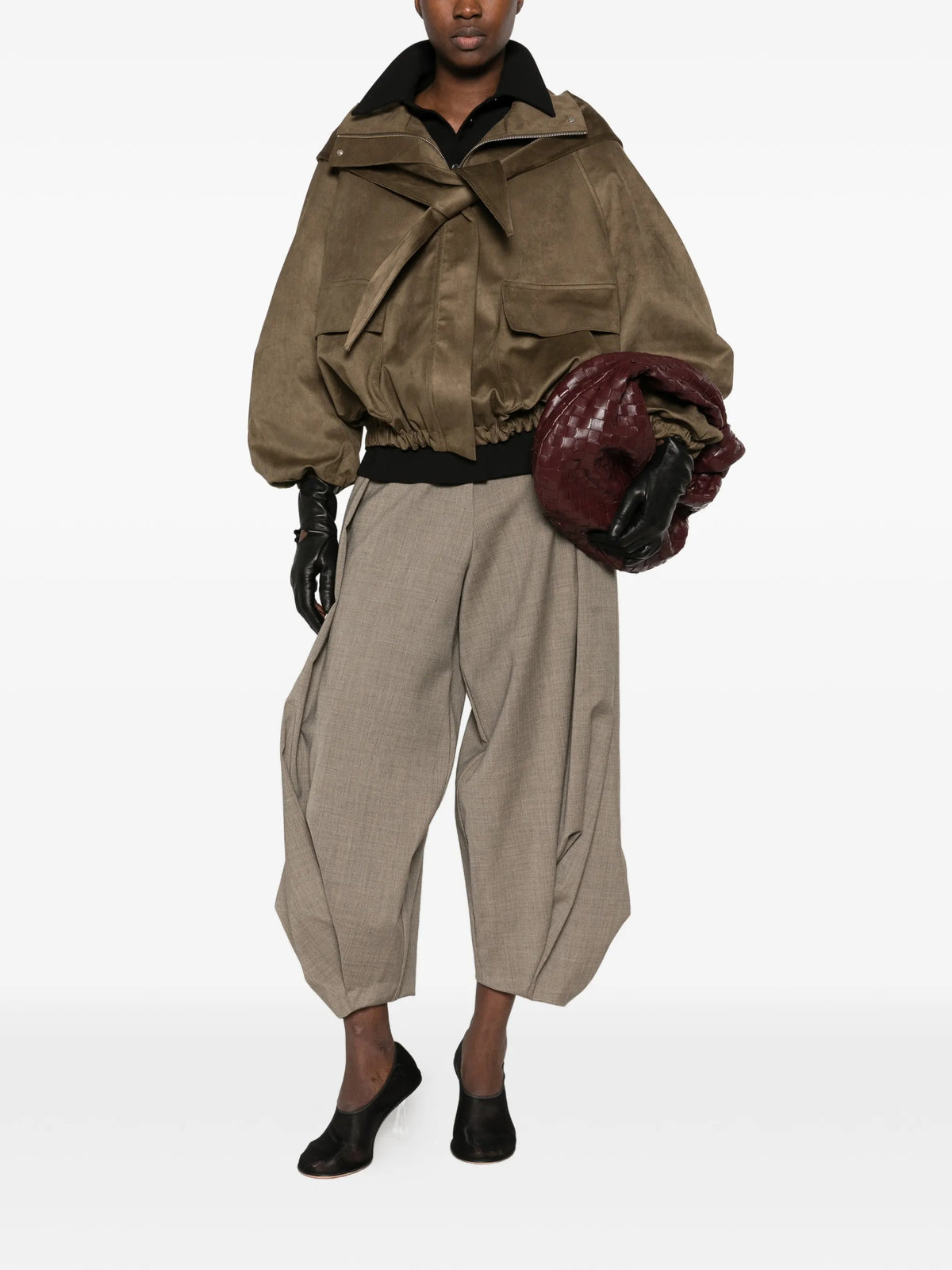GIACCA Verde Militare Su