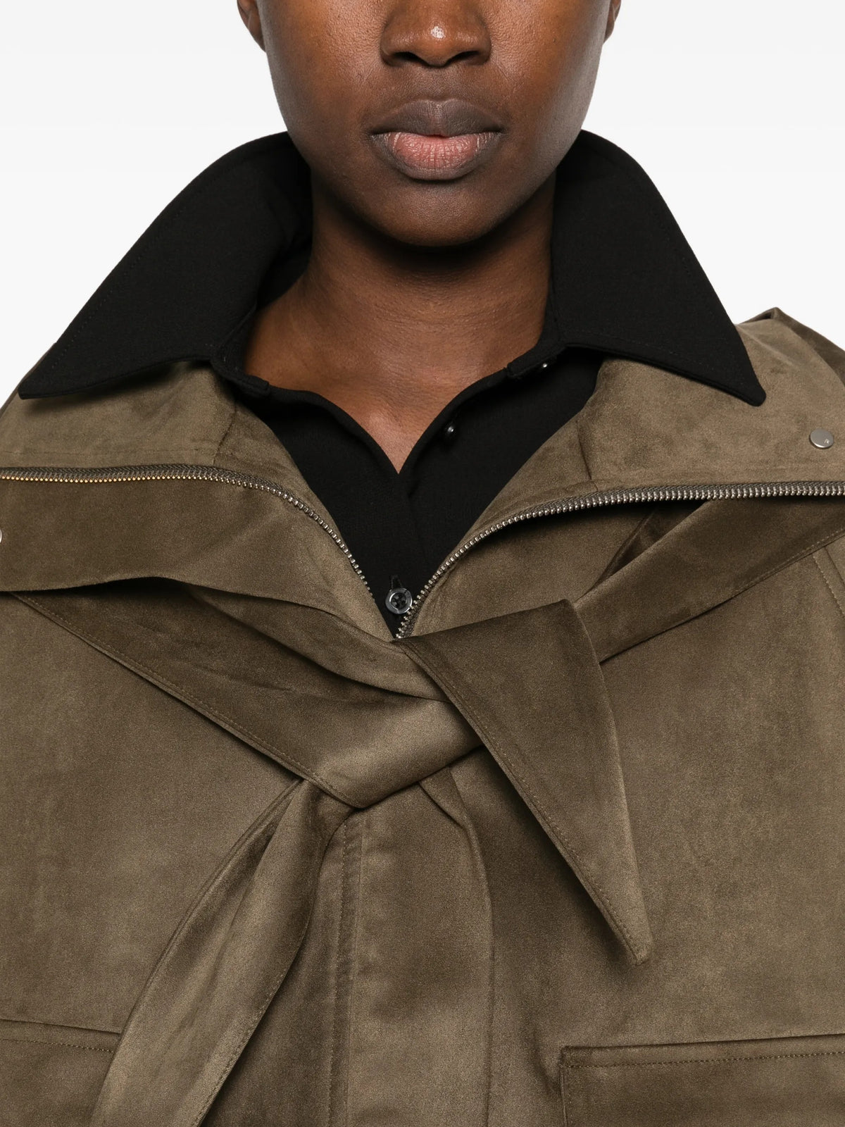 GIACCA Verde Militare Su