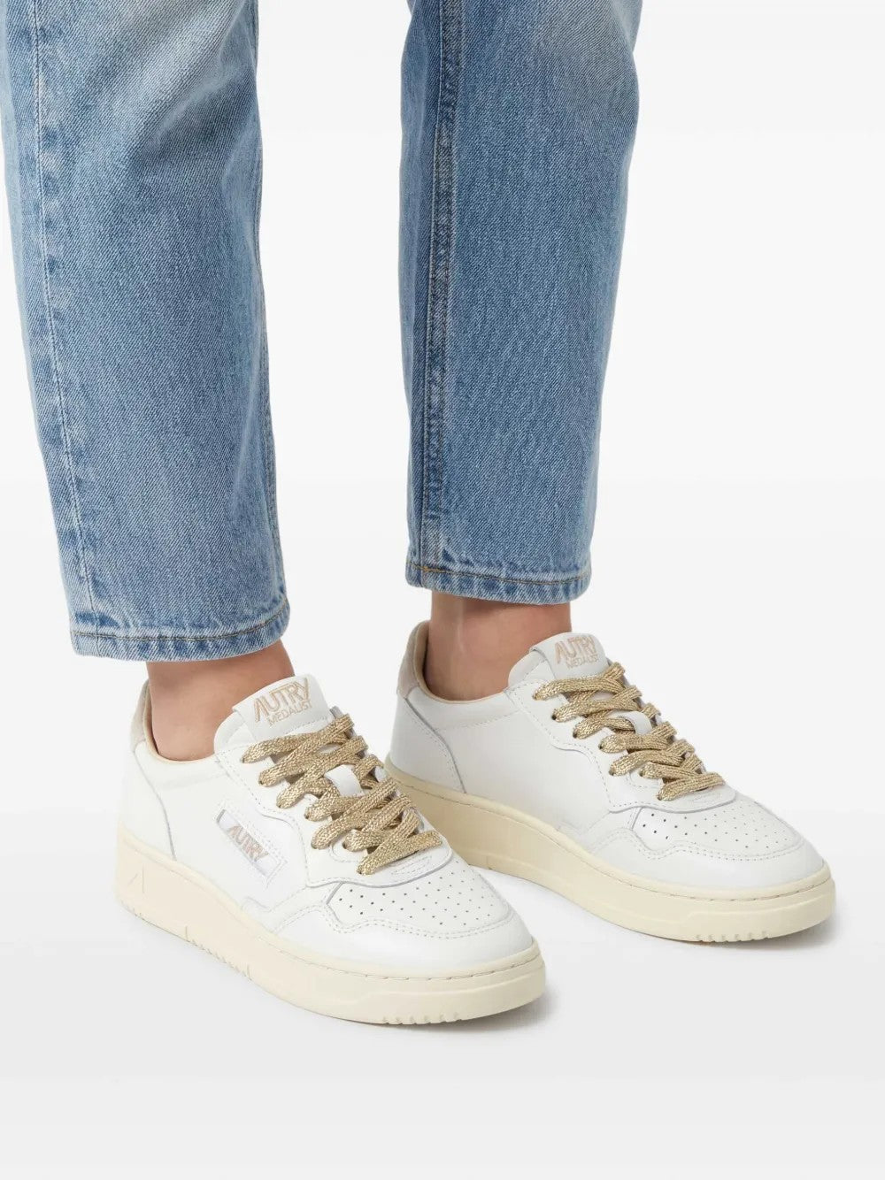 SNEAKER Bianco/oro Autry