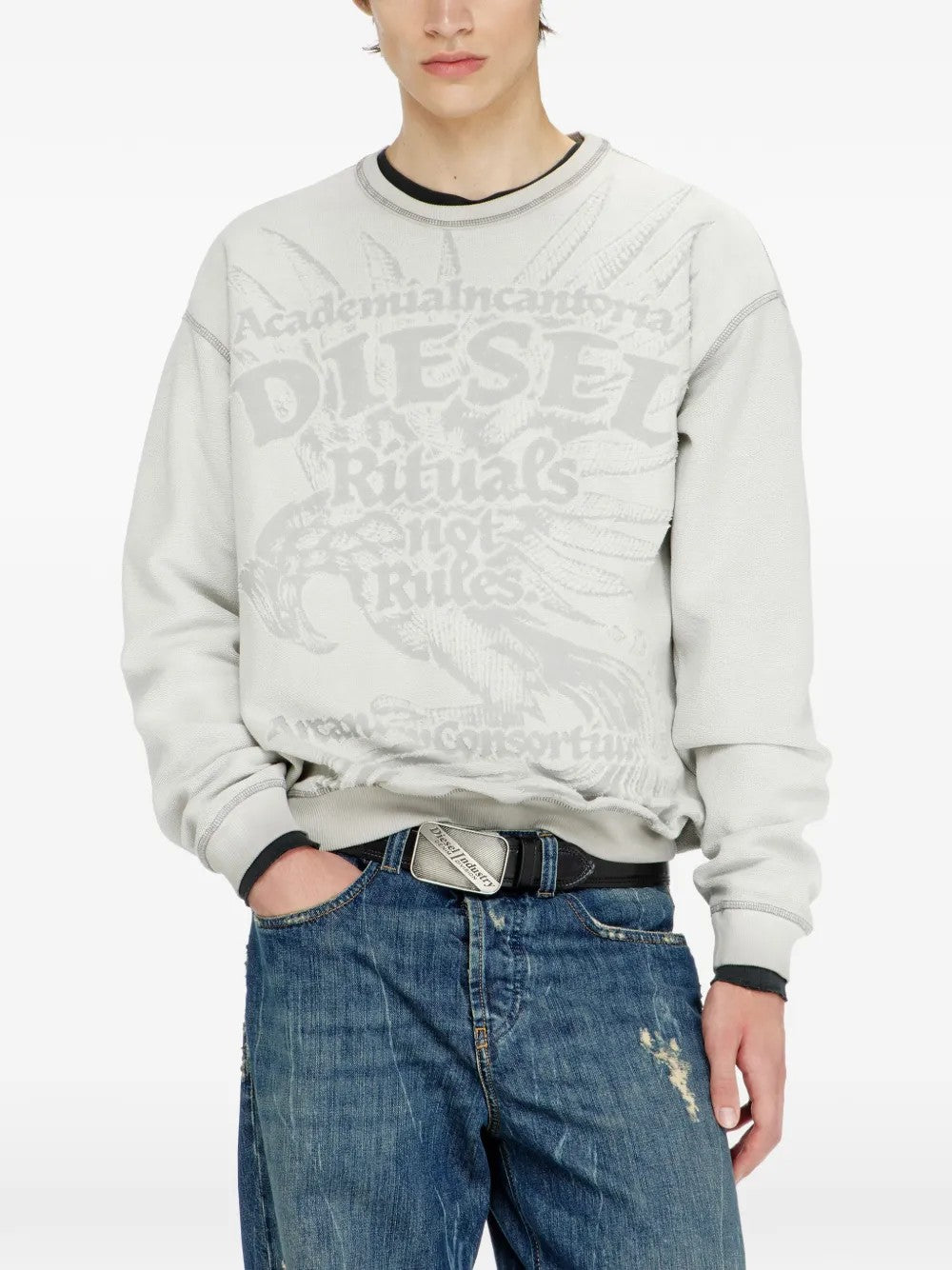 FELPA Grigio Chiaro Diesel