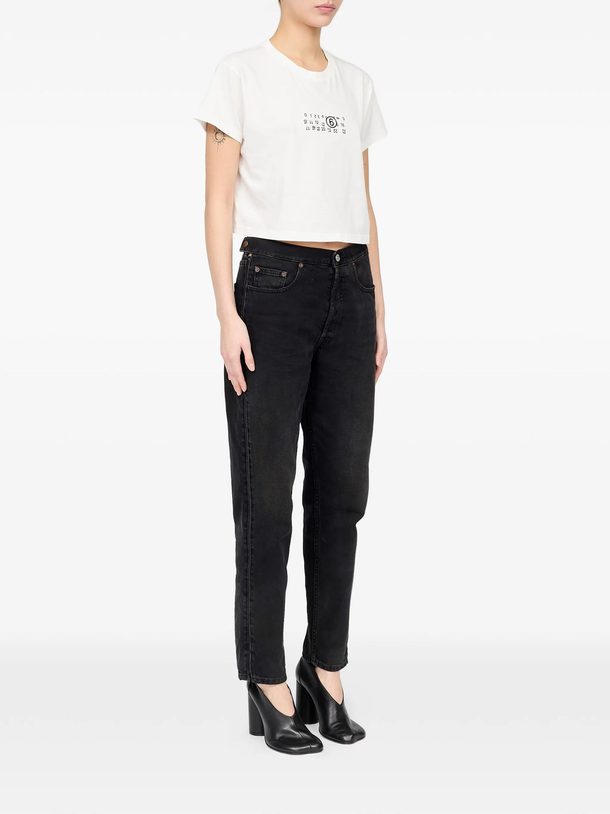 T-SHIRT Bianco Mm6