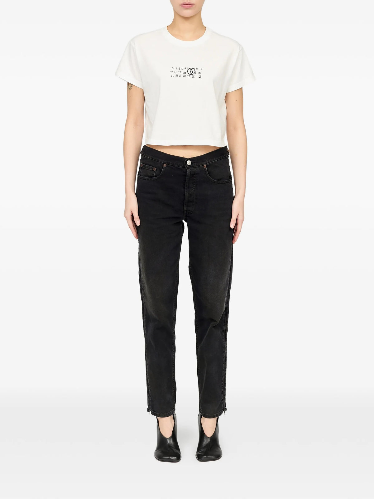 T-SHIRT Bianco Mm6