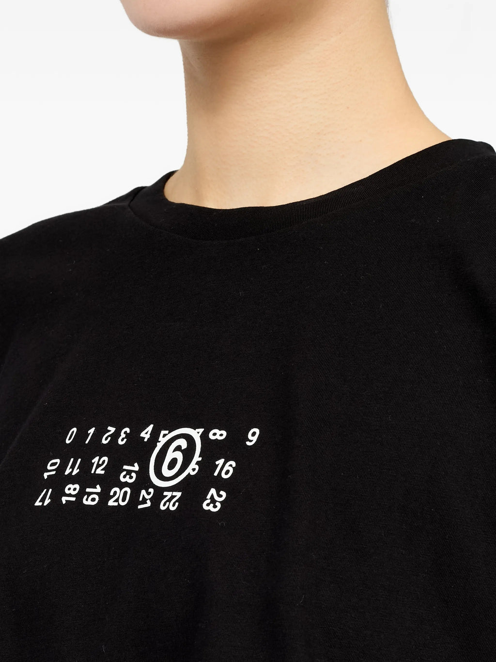 T-SHIRT Nero Mm6