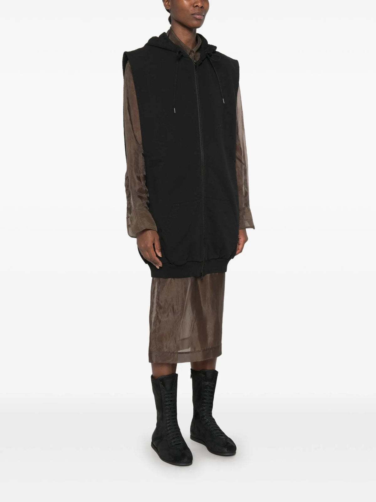 GILET Nero Mm6