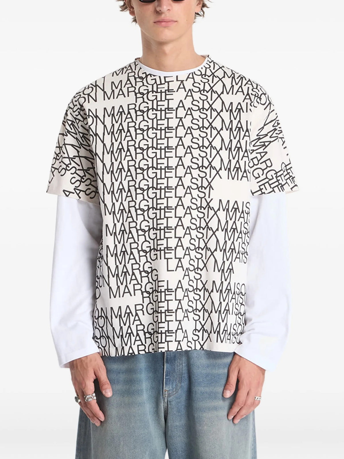 T-SHIRT Panna Mm6