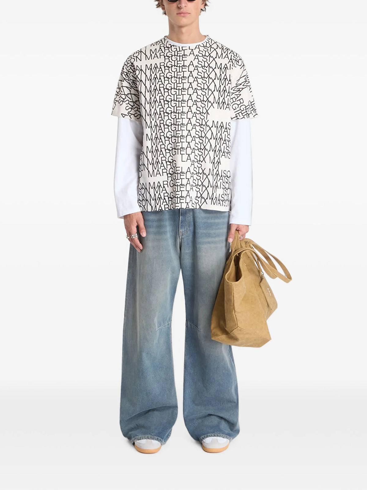 T-SHIRT Panna Mm6