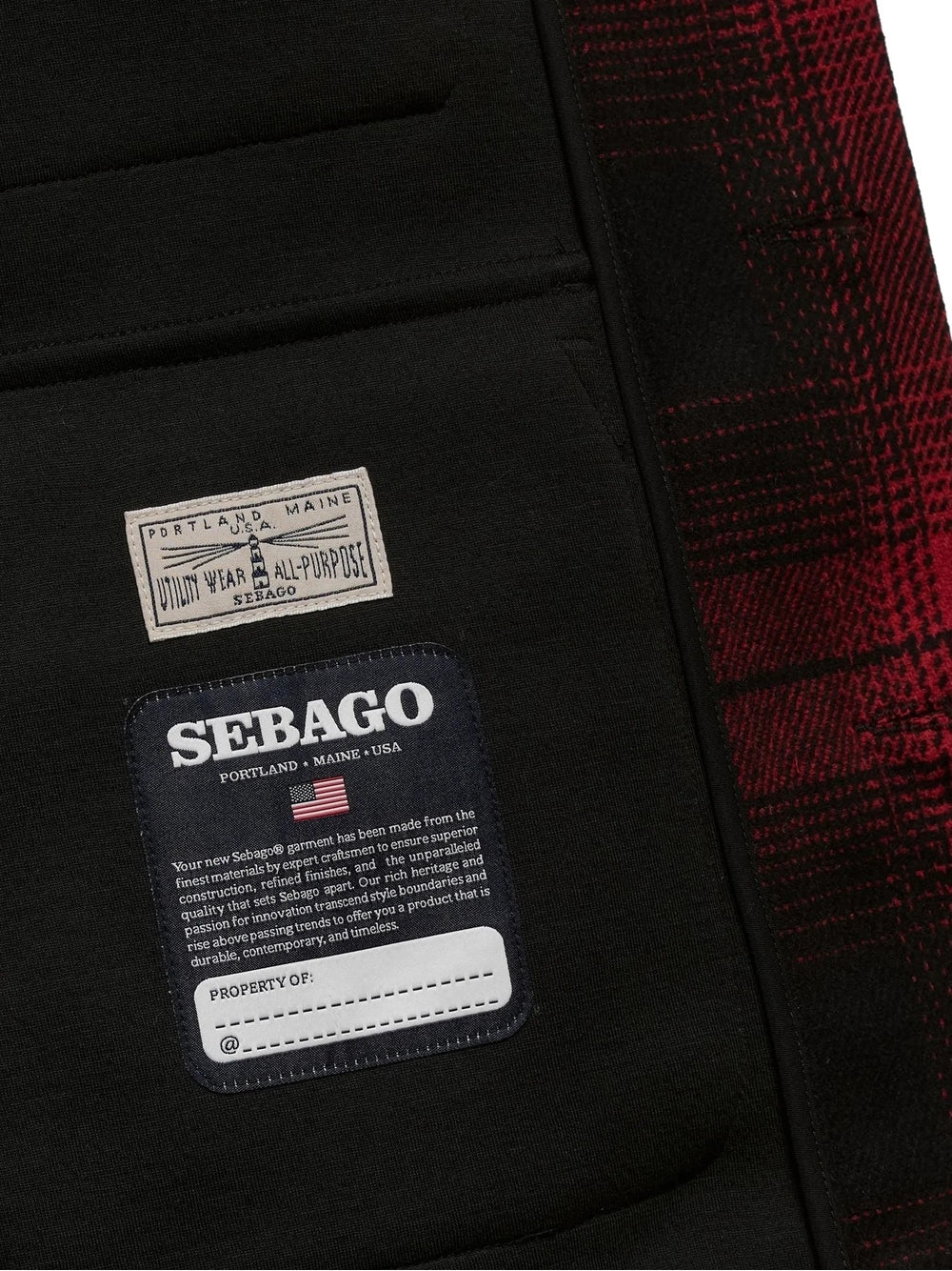 GIACCA Nero/rosso Sebago