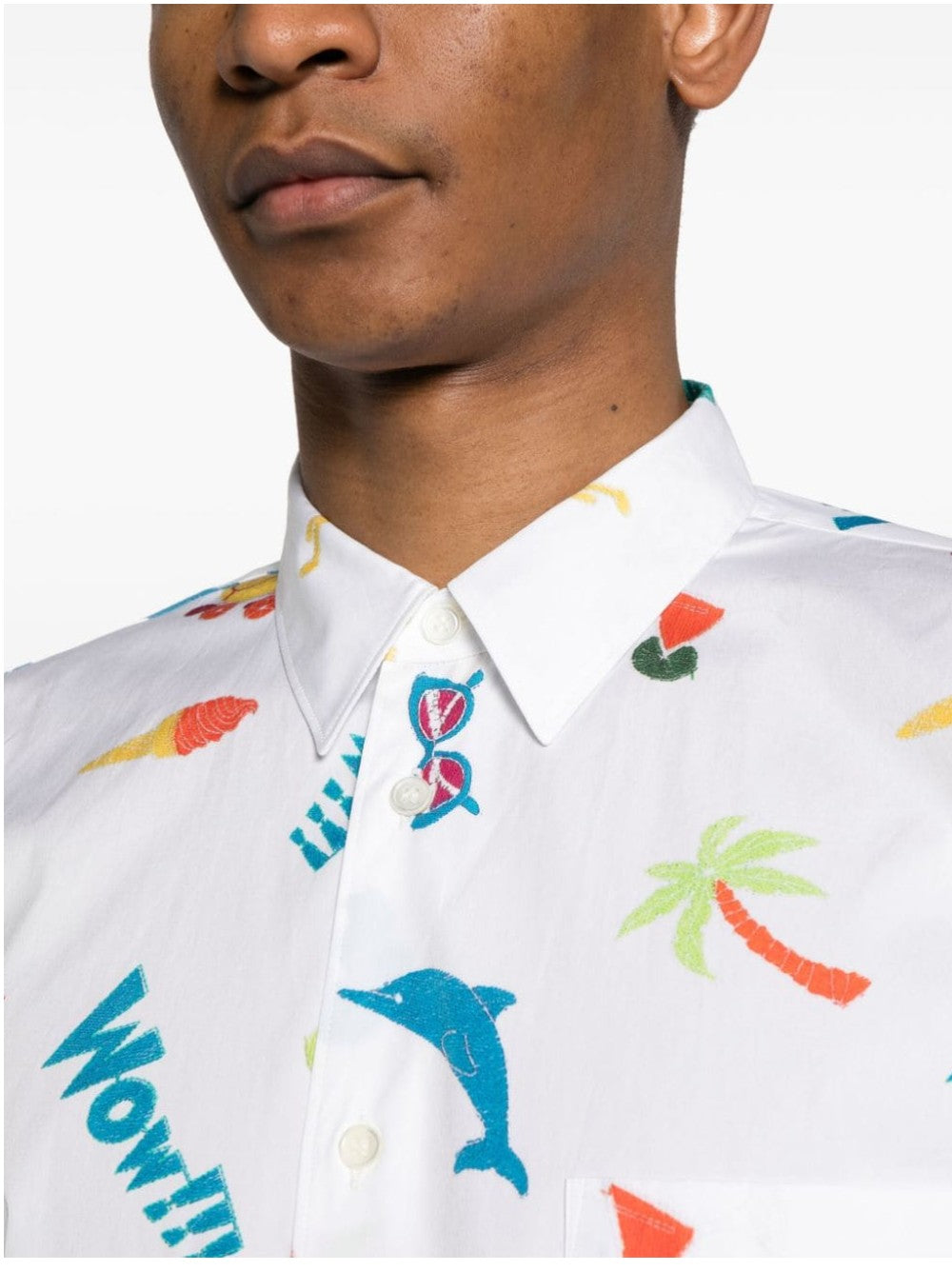 CAMICIA Bianco/multicolor Comme Des Garcons Homme Plus