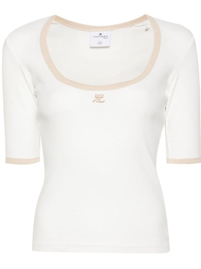 T-SHIRT Bianco Courrege